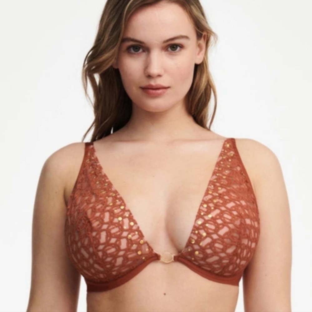 CHANTELLE X Metall X Lace Triangle Bra